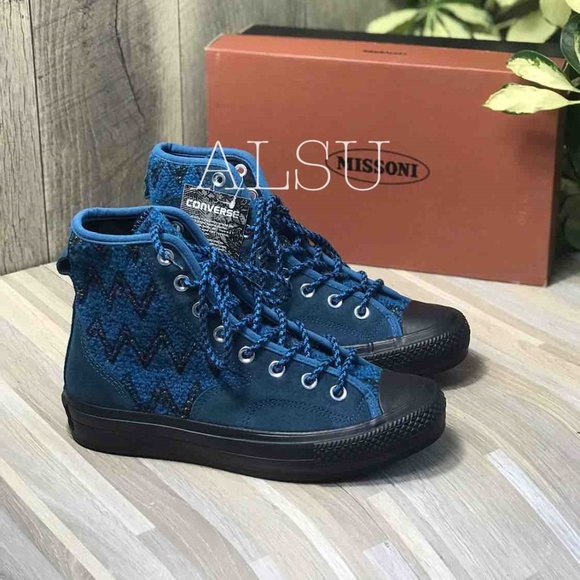 Missoni x Converse Ctas 70 Hiker Hi Moroccan Blue - Picture 1 of 8
